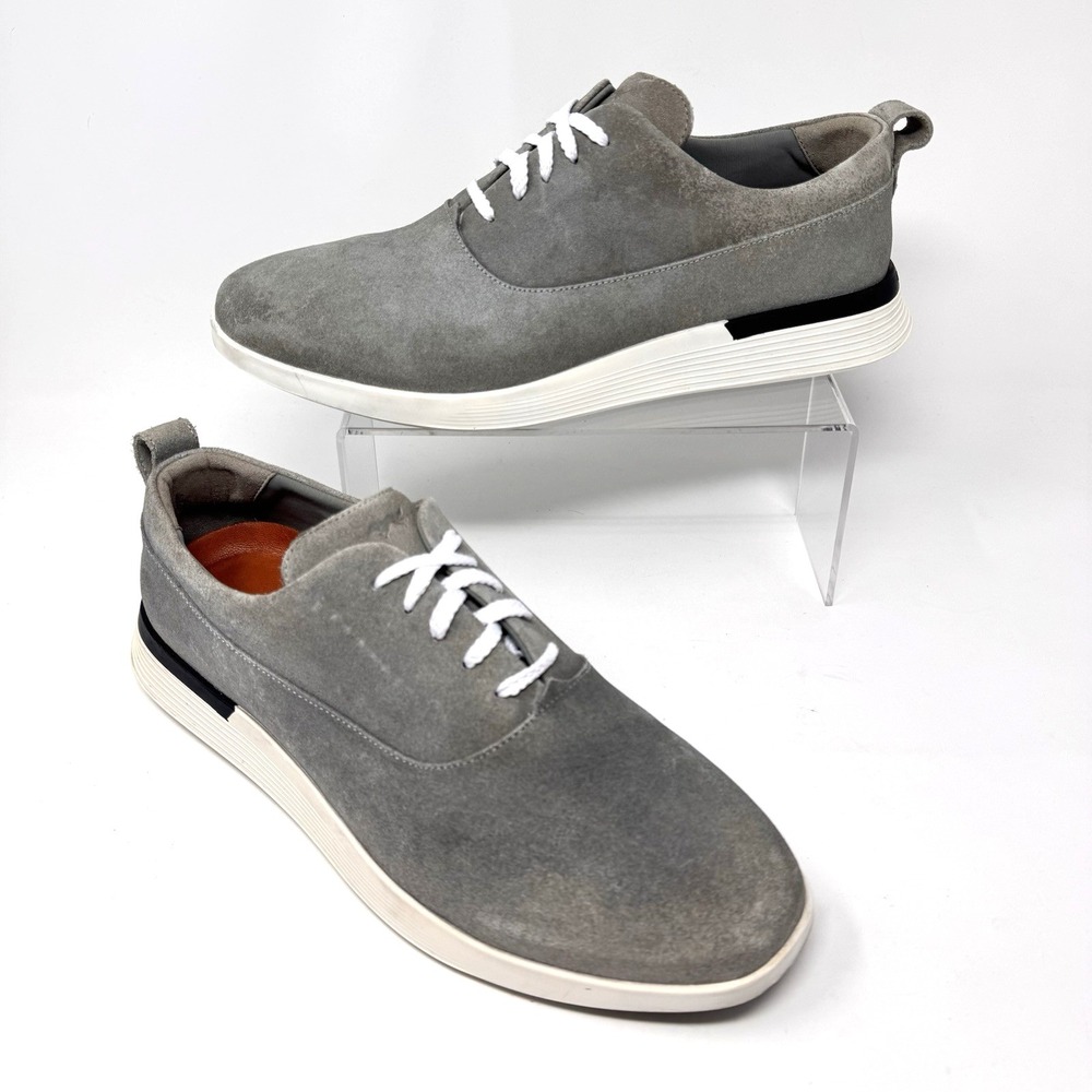 Wolf & Shepherd Derby Shoes Mens 11 M Gray Suede‎ Hybrid Comfort Dress Sneakers